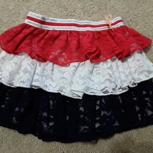 Red white and blue skirt